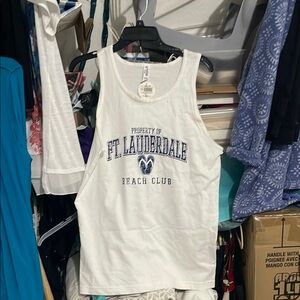 Alstyle Classic White Men's Tank Top